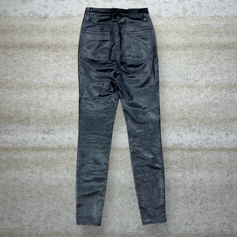 Vintage Y2K We the Free Faux Leather Pants Womens 4 Slim Tapered Fit Black